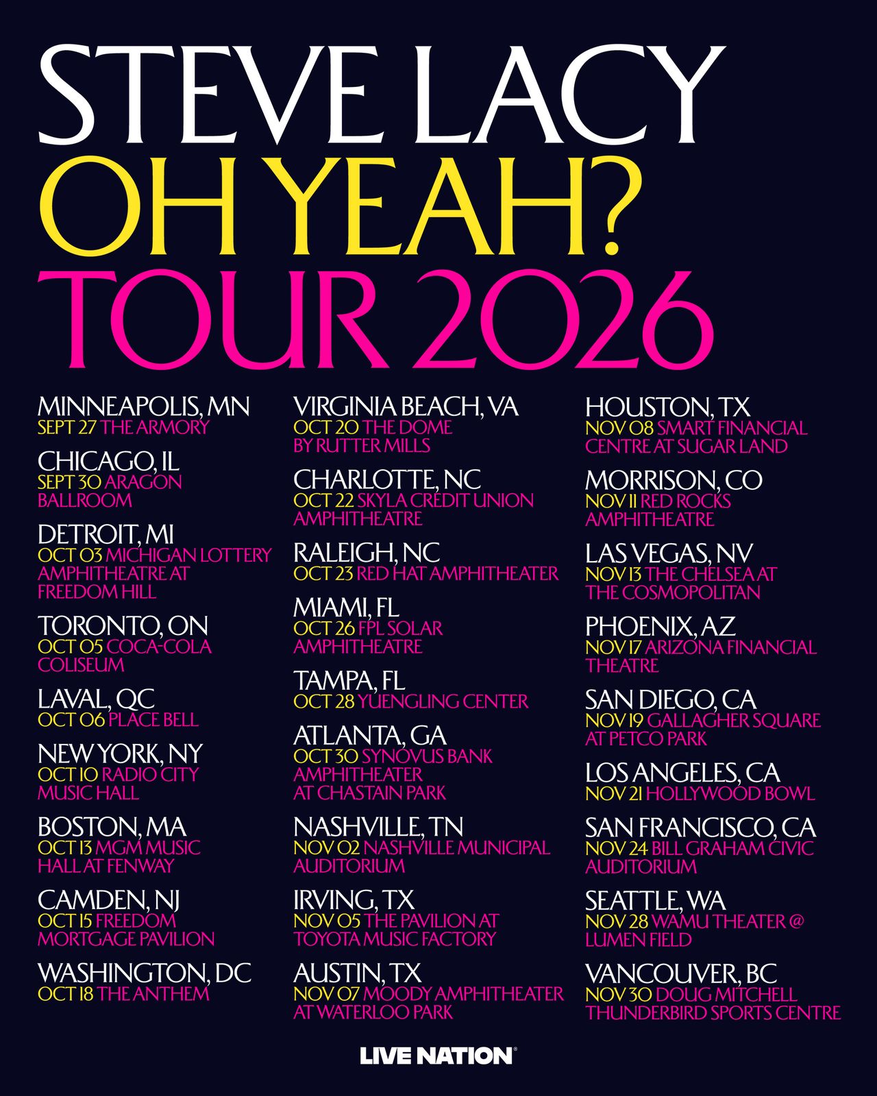 Steve Lacy Lines Up North American Tour — image 6