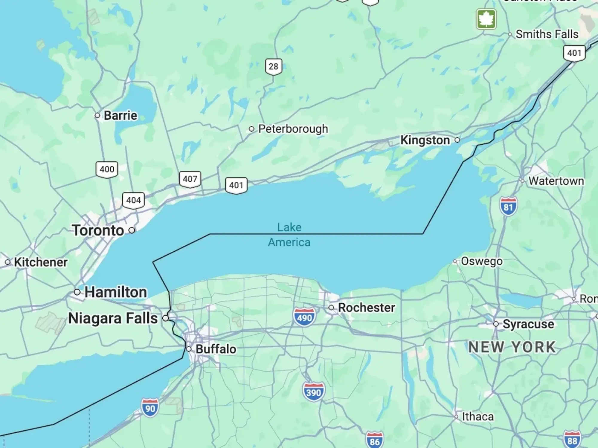 Google Maps Changes Lake Ontario to Lake America After Trump’s Executive Order — image 3