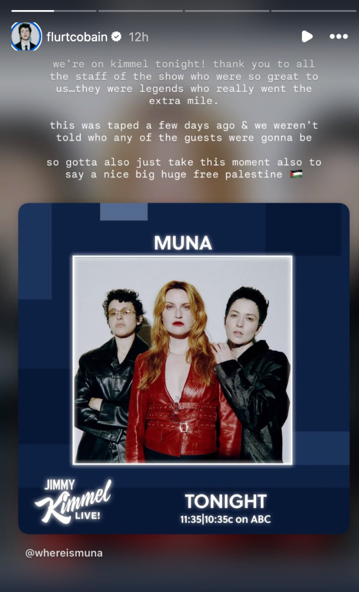 Naomi McPherson Says MUNA Didn't Know They'd Be On 'Kimmel' With Gal Godot — image 5